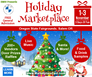 Holiday Marketplace Festival Oregon State Fairgrounds Salem Oregon