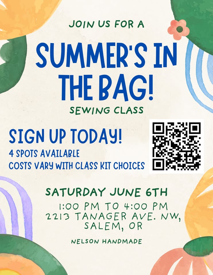 Summer’s in the Bag Sewing Class@