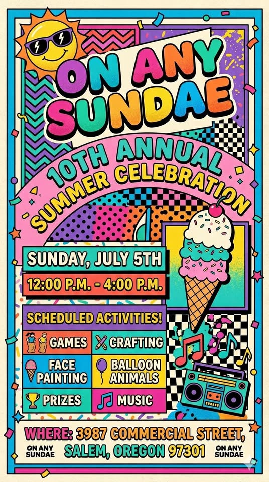 On Any Sundae’s 10th Annual Summer Celebration