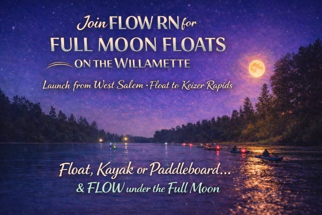 Full moon 🌕 float with FLOW RN July