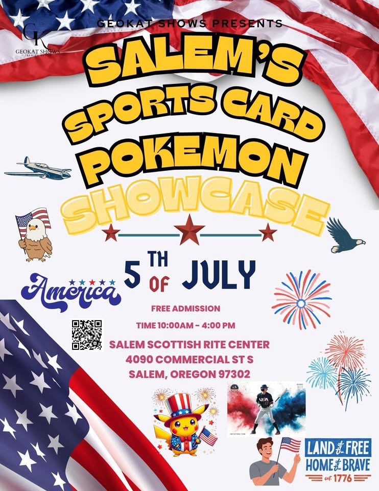 Salem’s Sports Card & Pokemon Show July 5th