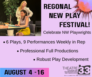Theatre 33 Willamette University Summer Festival Performances Salem Oregon